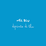 ORECCHINO PASTELLO NEL BLU DIPINTO DI BLU